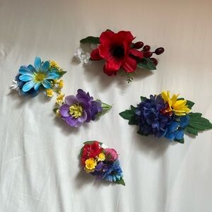 Handmade Custom Floral Hair Clips